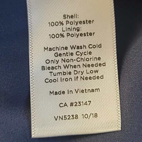 Talbots Navy Floral Sheath Dress - Size 6P (Petite) - Picture 5 of 6